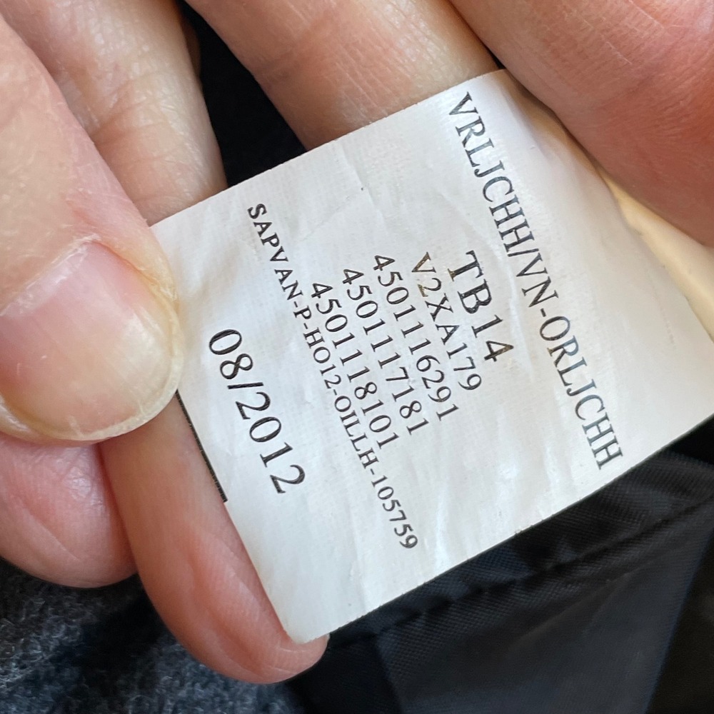 Vans Womens Double Breasted Peacoat Grey Wool Blend‎ Collared Wide Button Size M - Picture 10 of 10